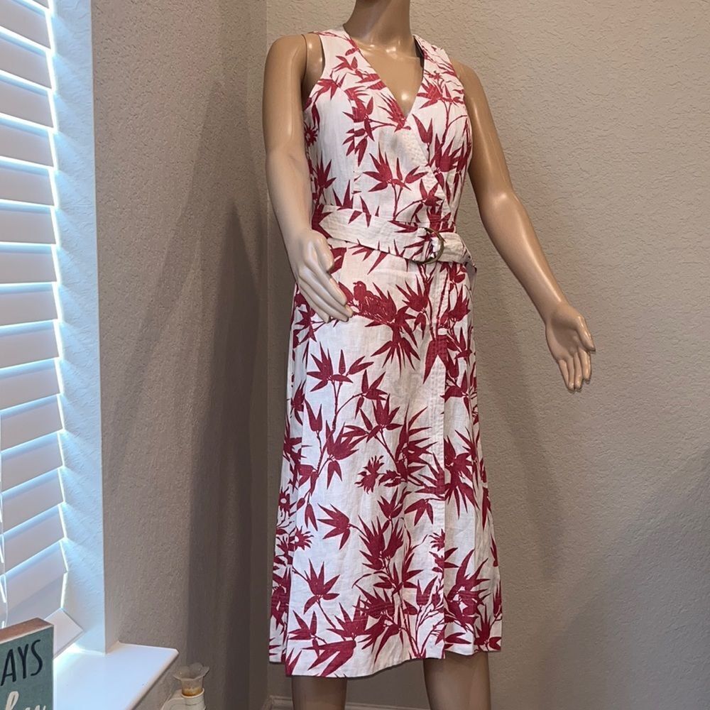 Nwt polo Ralph Lauren tropical print linen dress